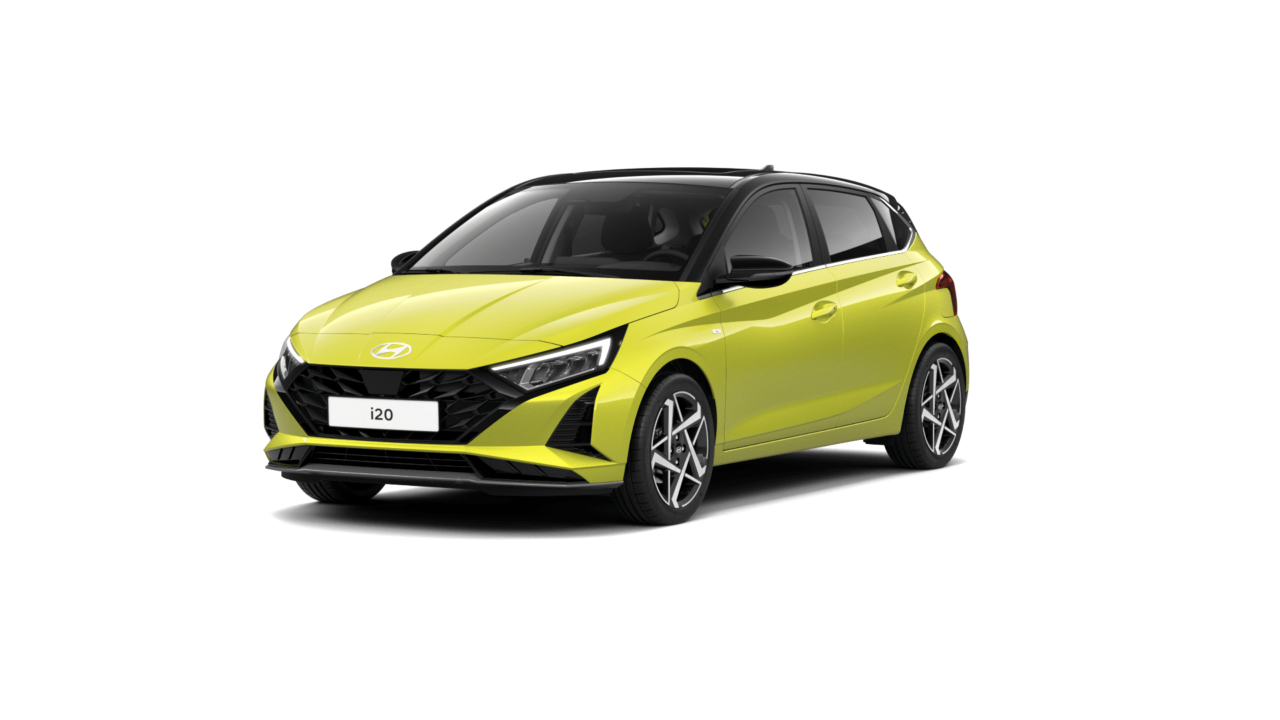 Hyundai I10 clearcut voorkant geel